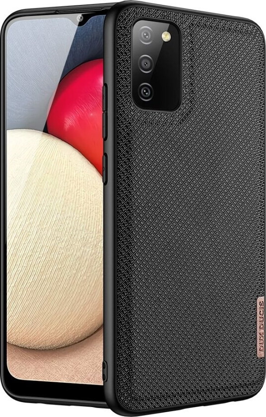 Dux Ducis Fino Deksel Dekket Med Nylonmateriale For Samsung Galaxy A02s Eu Svart