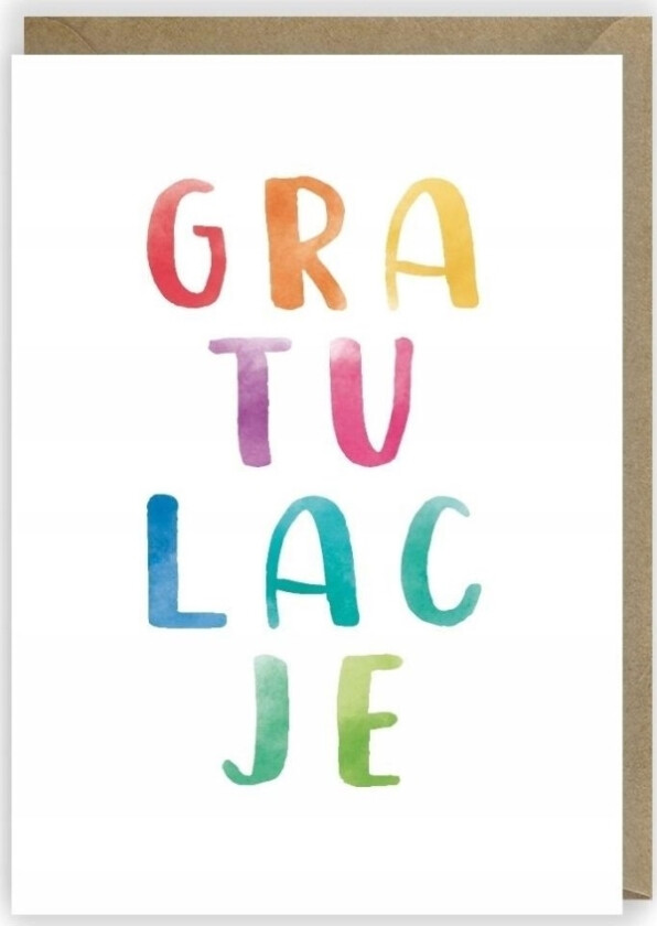 Gratulasjonskort Gratulerer K042