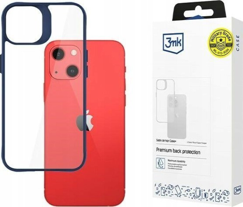 3Mk Apple Iphone 13 - 3Mk Satin Armor Case+ Blue