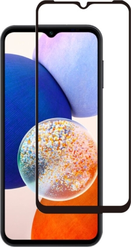 Premium - Skjermbeskyttelse For Mobiltelefon - Full Deksel - Glass - Rammefarge Svart - For Samsung Galaxy A14, A14 5G