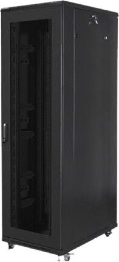 Lanberg - Rack Skap - Med 4 Kjølevifter - 230 V - Svart, Ral 9004 - 42U - 19"