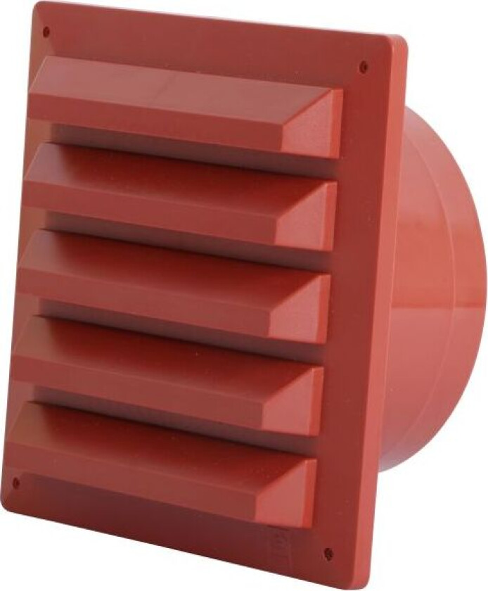 117143 Ventilrist for Ø100 mm kanal, med stuss Rød