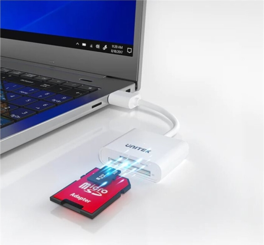 Unitek Y-9321 - Kortleser (Sd, Microsd, Sdhc, Microsdhc, Sdxc, Microsdxc) - Usb 3.0