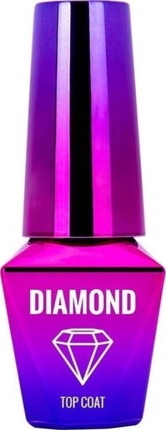 Mollylac_Diamond Top Coat, En Revolusjonerende Topplakk For Klassiske Neglelakker, 10G