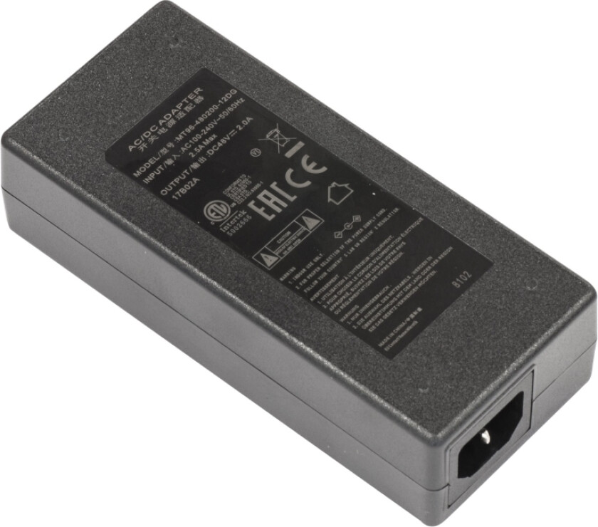 Mikrotik 48V2a96w - Strømadapter - 96 Watt - For Mikrotik Omnitik 5 Cloud Router Switch Crs112 Mikrotik Routerboard Powerbox Pro