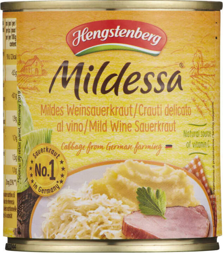 Sauerkraut Mildessa 300g Hengstenberg