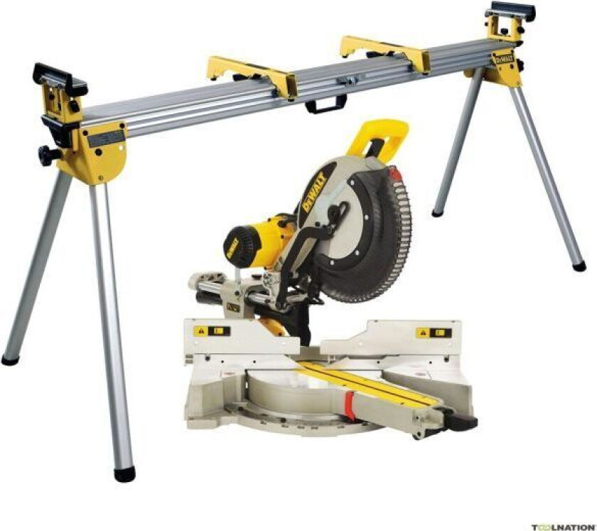 Dewalt DWS780KIT Kapp- og gjærsag med sagbenk