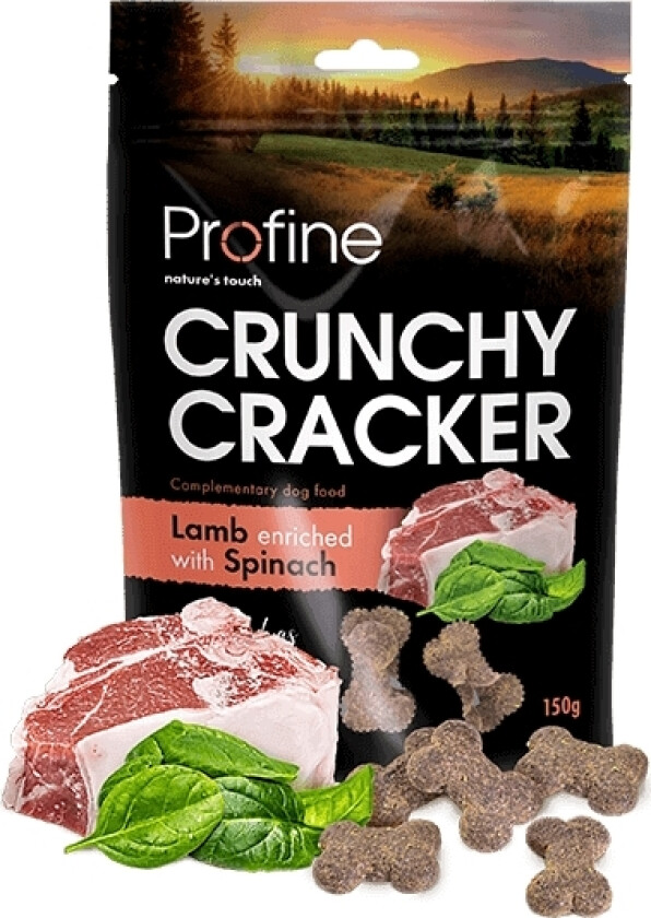 Crunchy Cracker - Lamb & Spinach - Bedst Før 27.10.24