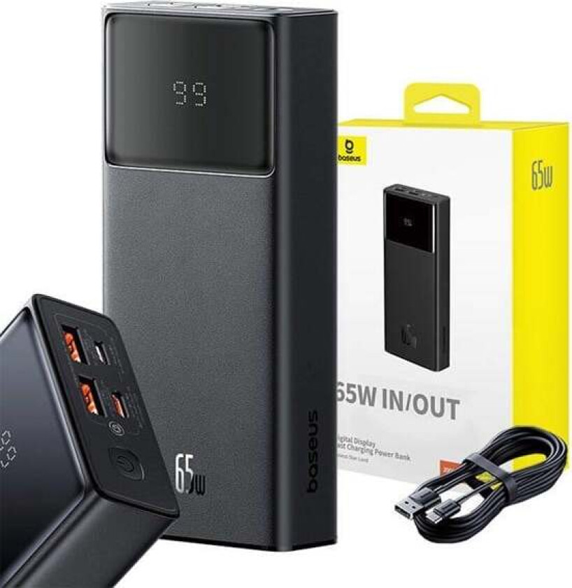 Star-Lord 65W Nødlader - Svart - 20000 mAh