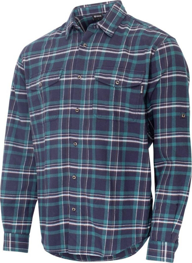 Flannel Ls W Strap Shirt Men Blue Nights S