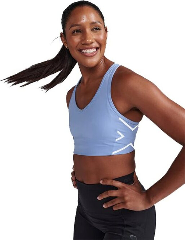 Motion Racerback Bra Hydrangea/White