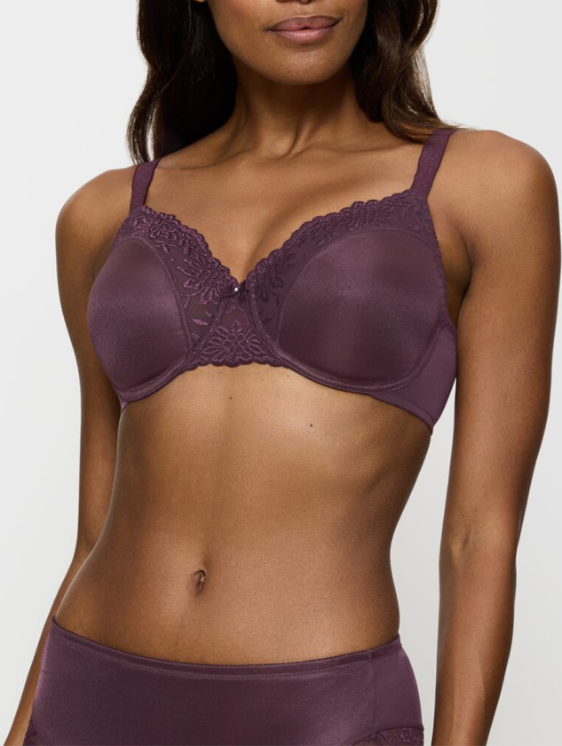 Ladyform Soft W BH med spiler, lilla, Størrelse: 75C, Kvinner