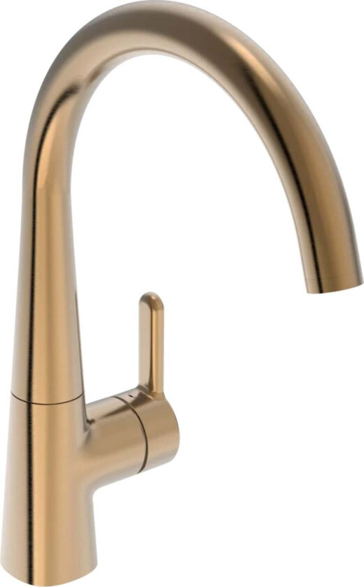 Inspera 3030f/3035f Kjøkkenarmatur - høy tut Børstet Bronse / Ja