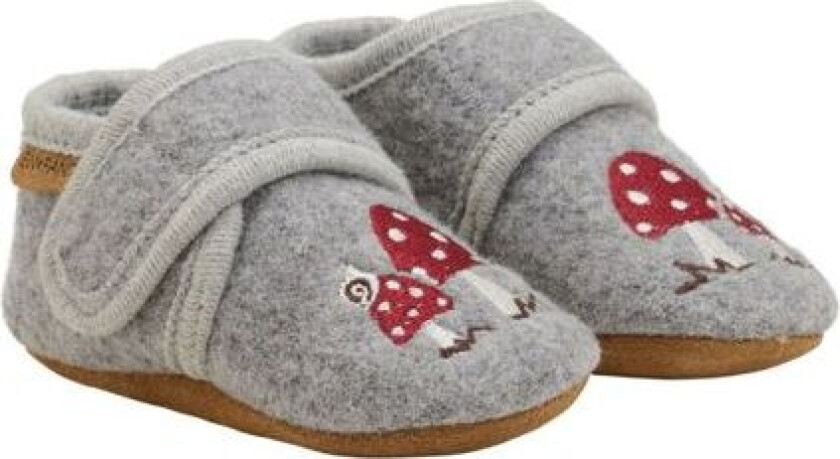- Ulltøfler Sopp Grey Melange