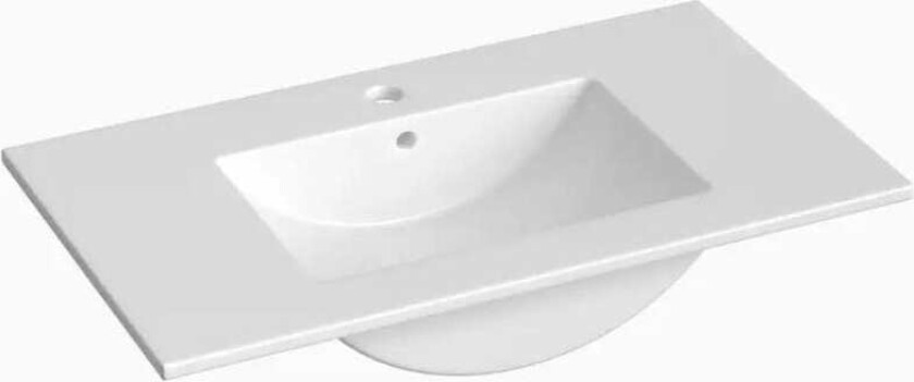 Saturn Porselensservant Heldekkende Hvit / 80cm