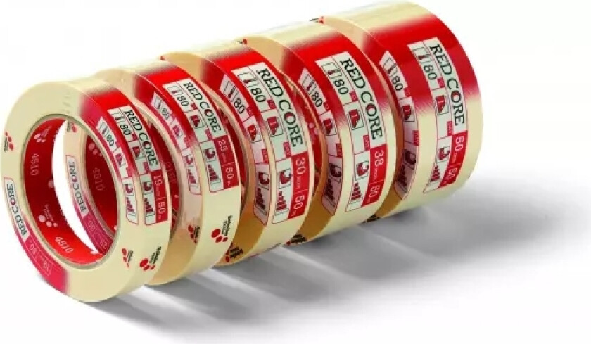 Schuller Red Core Maskeringstape Med Klebeegenskaper 3,8Cm X 50M (45107)