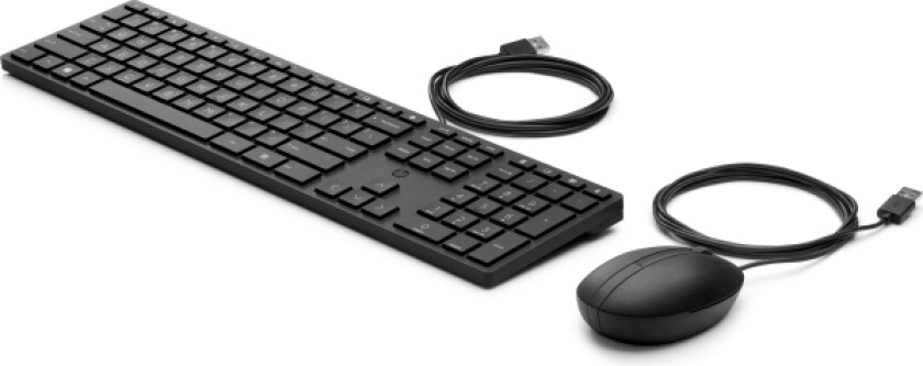Hp Kablet Stasjonær 320Mk-Mus Og -Tastatur, Full Størrelse (100 Og), Usb, Mekanisk Nøkkelbryter, Qwerty, Sort, Mus Inkludert