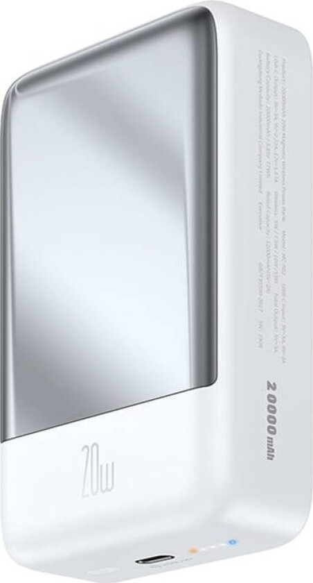 Power Bank Magnetyczny Mcdodo Mc-5020 20000Mah, 20W (Biay)