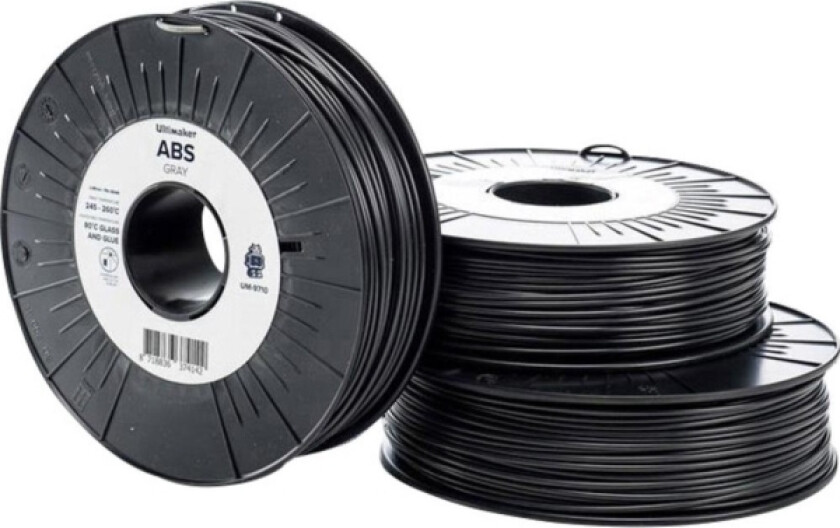 Abs - M2560 Gray 750 - 206127 Filament Abs-Plast 2.85 Mm 750 G Grå 1 Stk