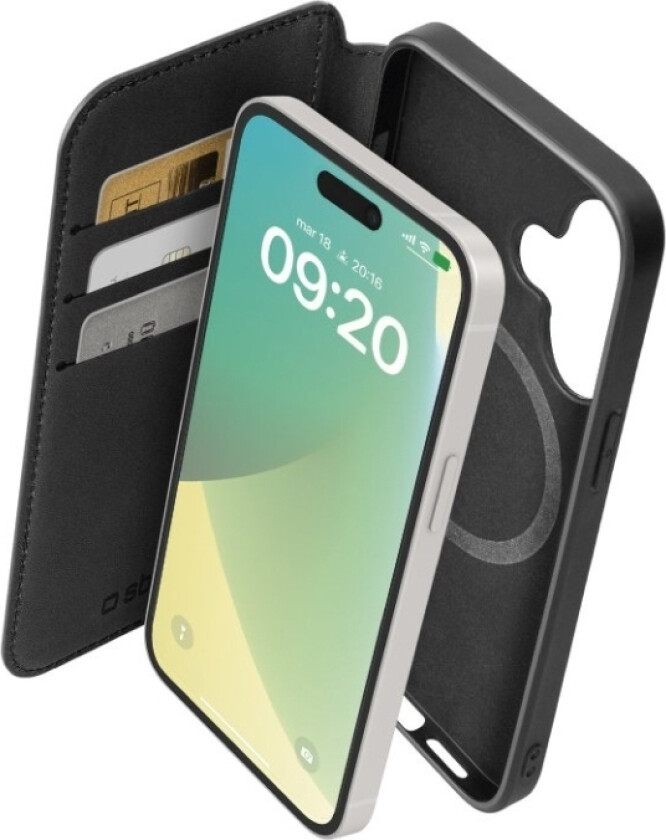 Sbs Wallet Case Magsafe Kompatibel Für Iphone 16 Black (Tebkmagsfip1661k)