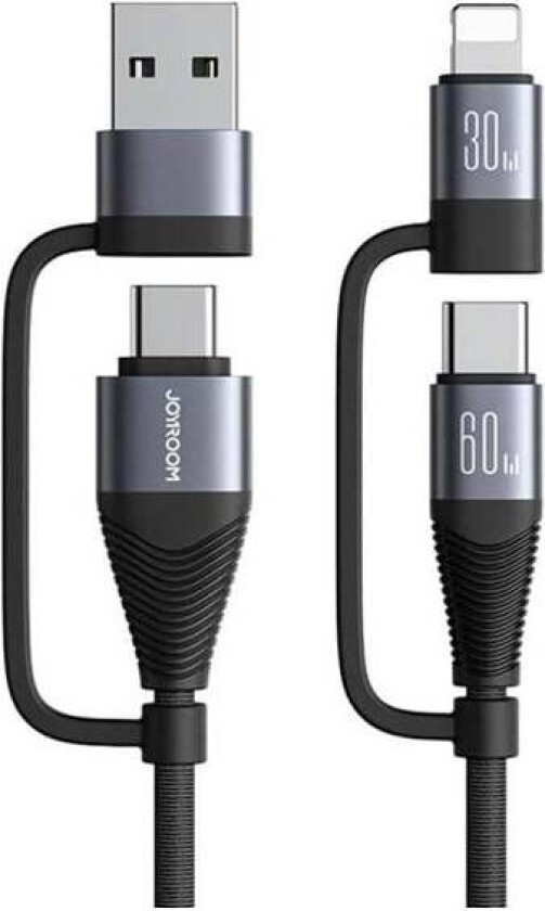 SA37-2T2 4in1 2C 1L 1A 60W 1.2m black cable