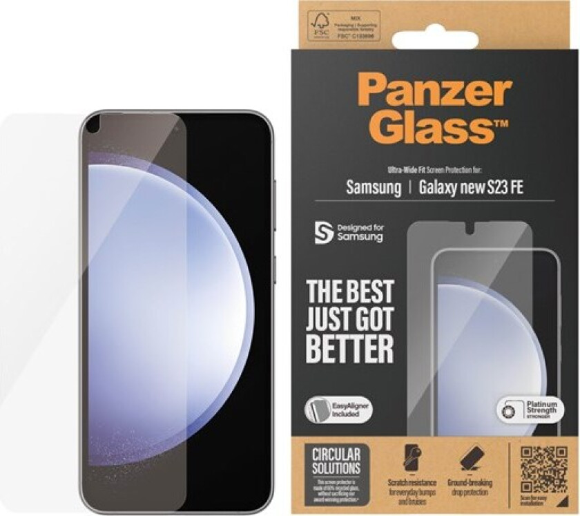 Screen Protector Samsung Galaxy S24 FE | Ultra-Wide Fit w. Aligner
