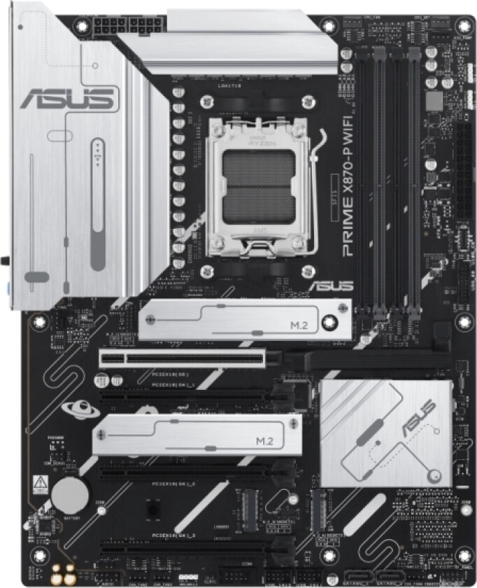 Asus Prime X870-P Wifi /Amd X870/Ddr5/Sata3/M.2/Usb4/Wifi/Bt/Pcie5.0/Am5/Atx Motherboard