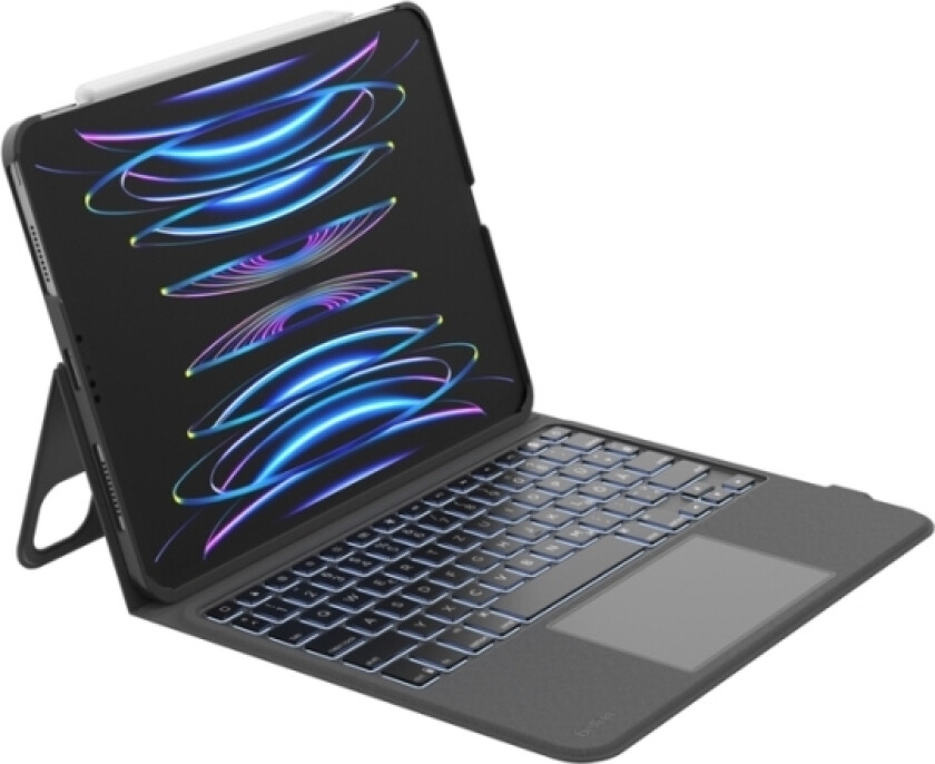 Belkin Ipad-Deksel Med Ipad-Tastatur For 10,9/11" Bluetooth - Air 5/4/Pro 11 Gen 1/2/3/4 (Bbz001du-V1)