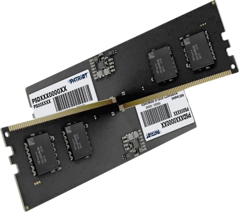 Patriot Signature Line - Ddr5 - Modul - 16 Gb - Dimm 288-Pin - 4800 Mhz / Pc5-38400 - Cl40 - 1.1 V - Ikke-Bufret - On-Die Ecc - Svart