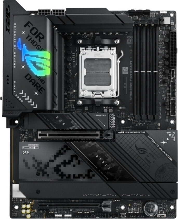 Asus Rog Strix X870-F Gaming Wifi /Amd X870/Ddr5/Sata3/M.2/Usb4/Wifi/Bt/Pcie5.0/Am5/Atx Motherboard