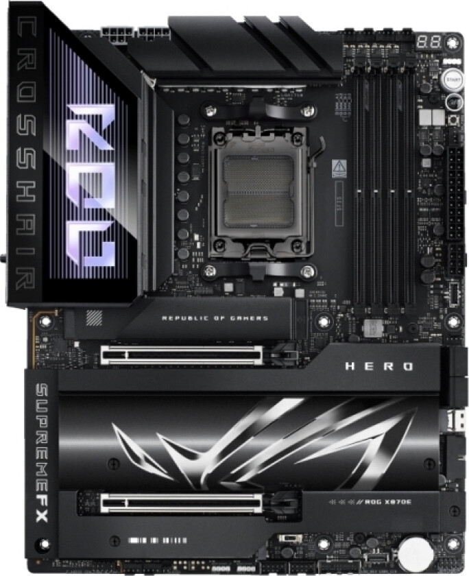 Asus Rog Crosshair X870e Hero /Amd X870/Ddr5/Sata3/M.2/Usb4/Wifi/Bt/Pcie5.0/Am5/Atx Board
