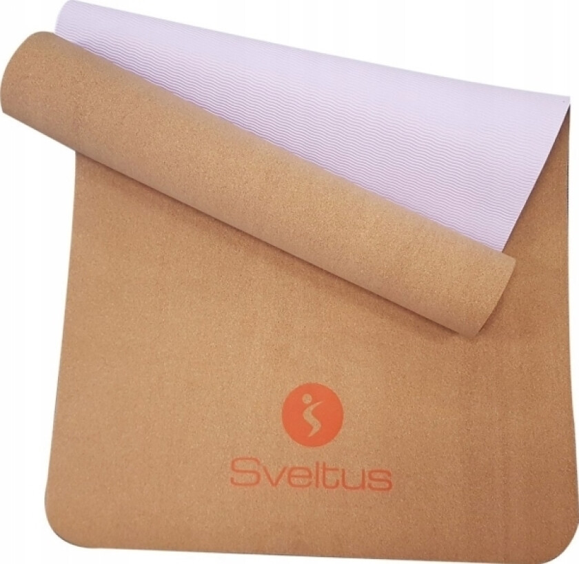 Yogamatte Sveltus 1303 183X61x0,5Cm Kork/Rosa