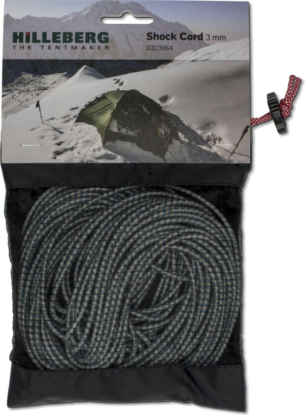 Shock Cord Ø3mm 15mstrikk til teltstenger mm