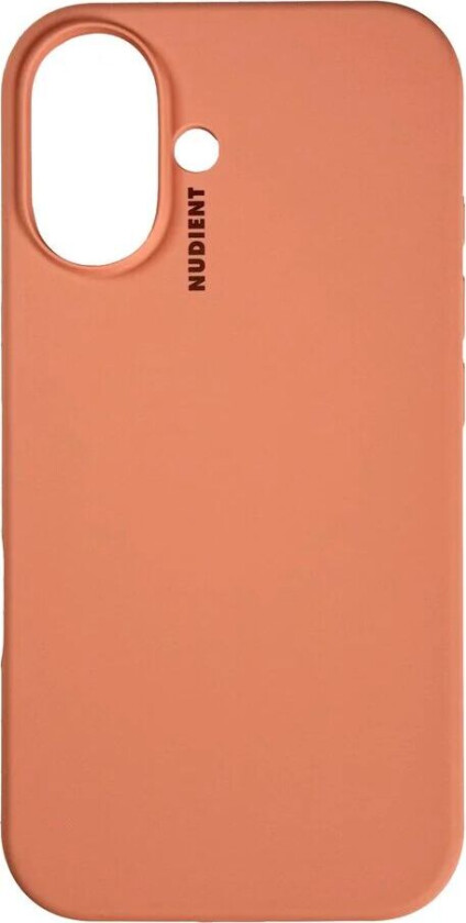 iPhone 16 Base Silicone Deksel - Peach Orange