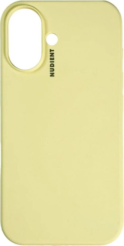 iPhone 16 Base Silicone Deksel - Pale Yellow