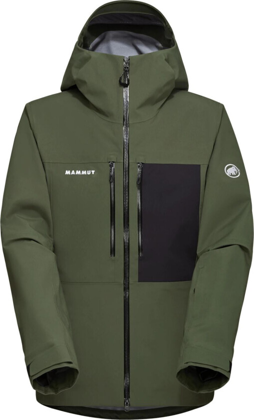 Alpine Jacket Stoney HS Hooded M 24/25, alpinjakke, skijakke, herre Dark Marsh-Black