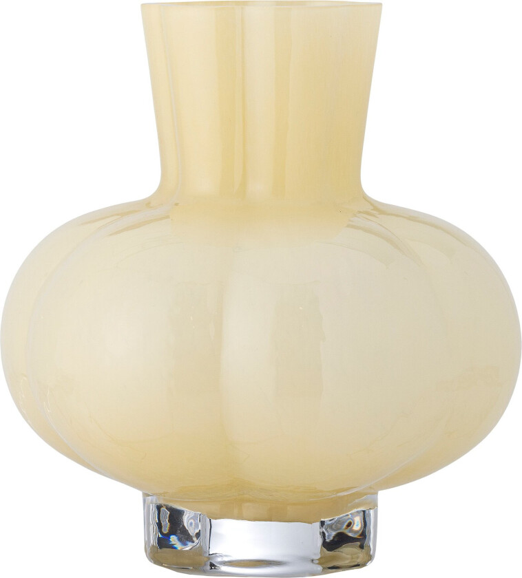 - Alyssa Vase - Yellow - Glass