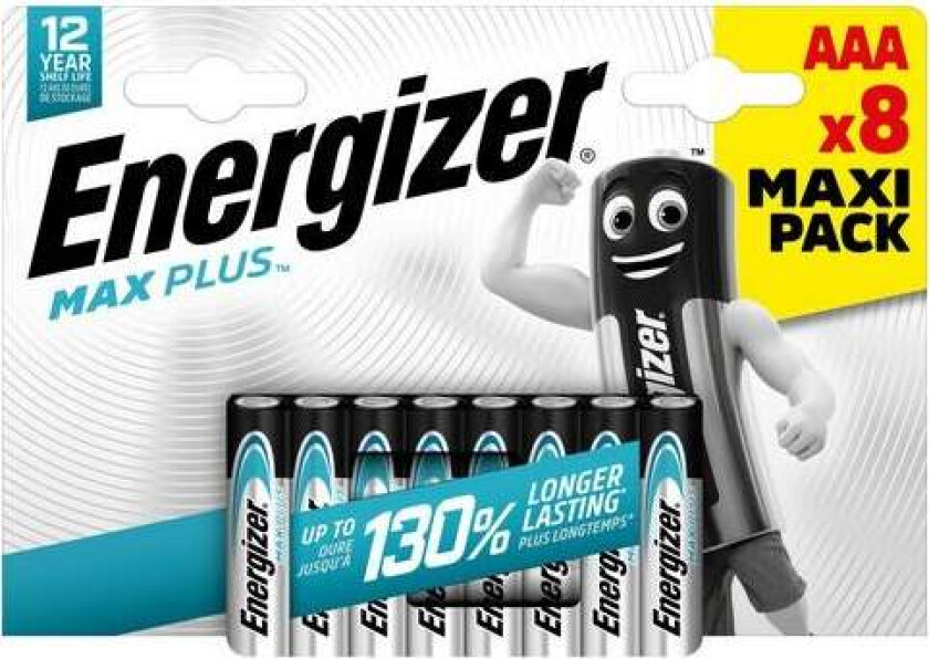 Batteri Energizer Max Plus AAA (8)