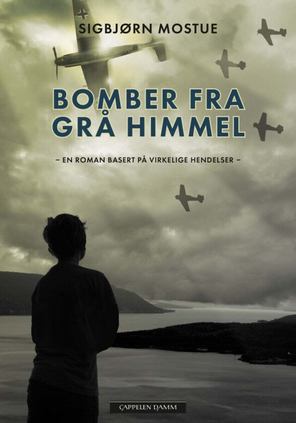 Bomber fra grå himmel av Sigbjørn Mostue