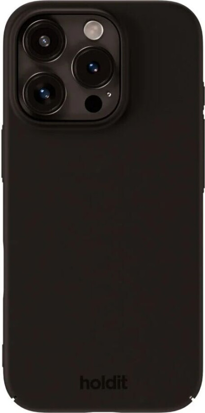 Holdit iPhone 16 Pro Max Slim Plast Deksel - Black