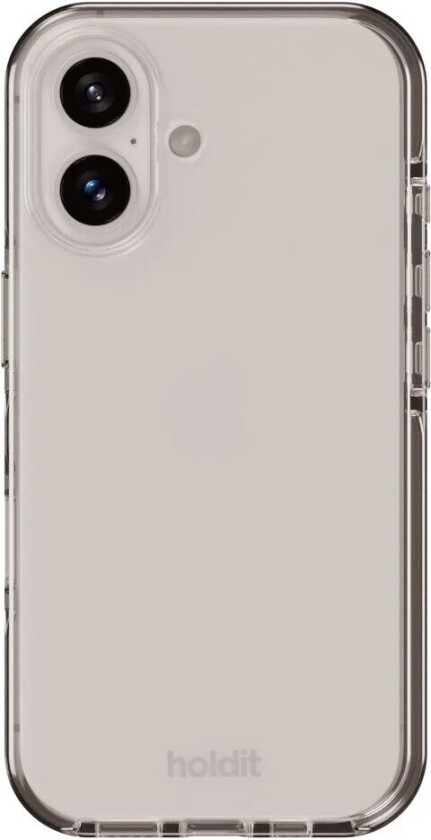 Holdit iPhone 16 Plus Seethru Deksel - White