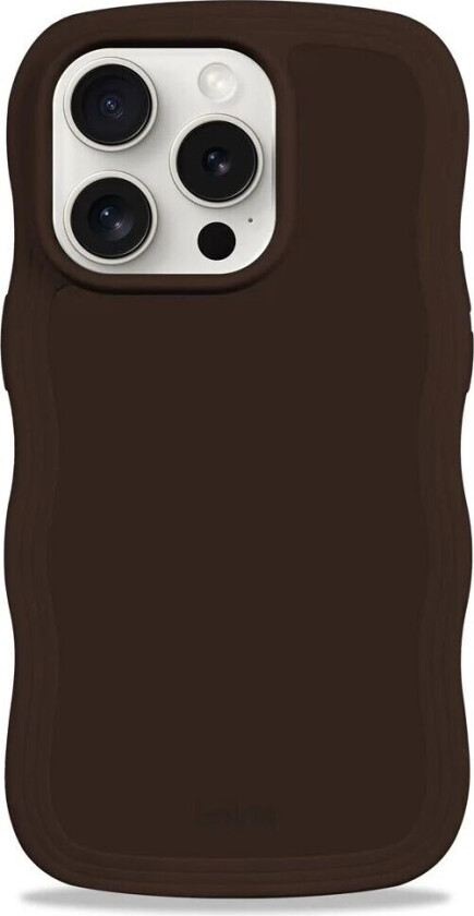 Holdit iPhone 15 Pro Max Wavy Deksel - Chocolate