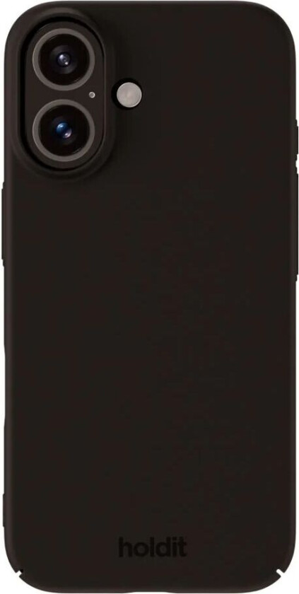 Holdit iPhone 16 Slim Plast Deksel - Black