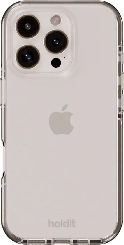 Holdit iPhone 16 Pro Max Seethru Deksel - White
