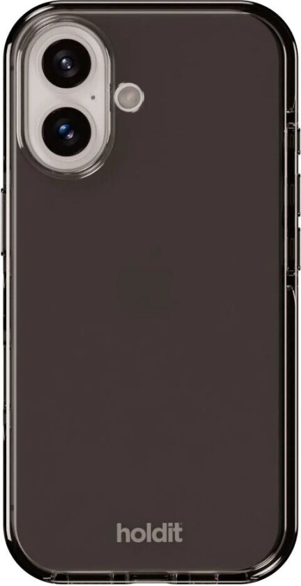 Holdit iPhone 16 Plus Seethru Deksel - Black