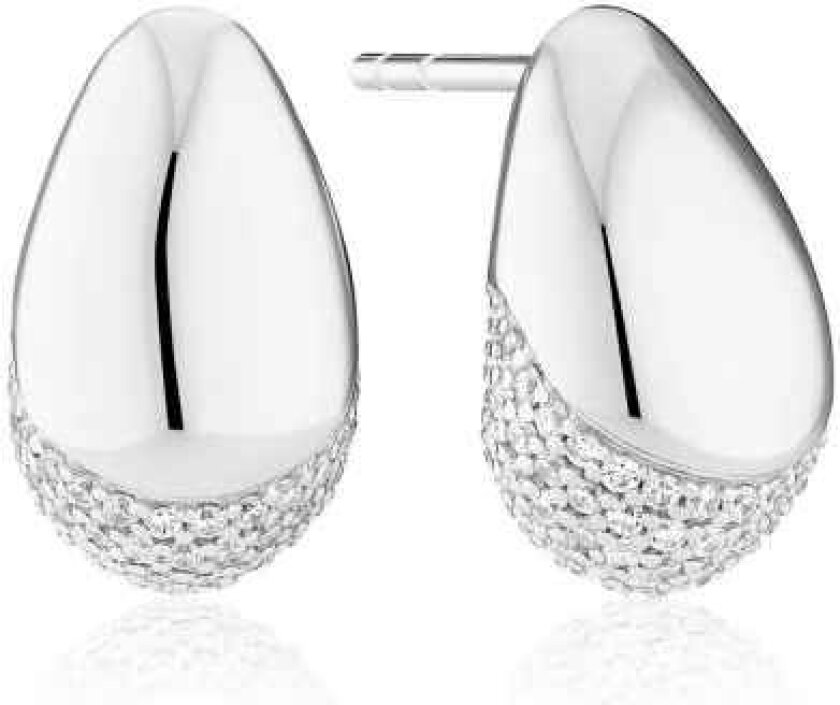 Goccia sterlingsølv Øredobber Med Zirconia