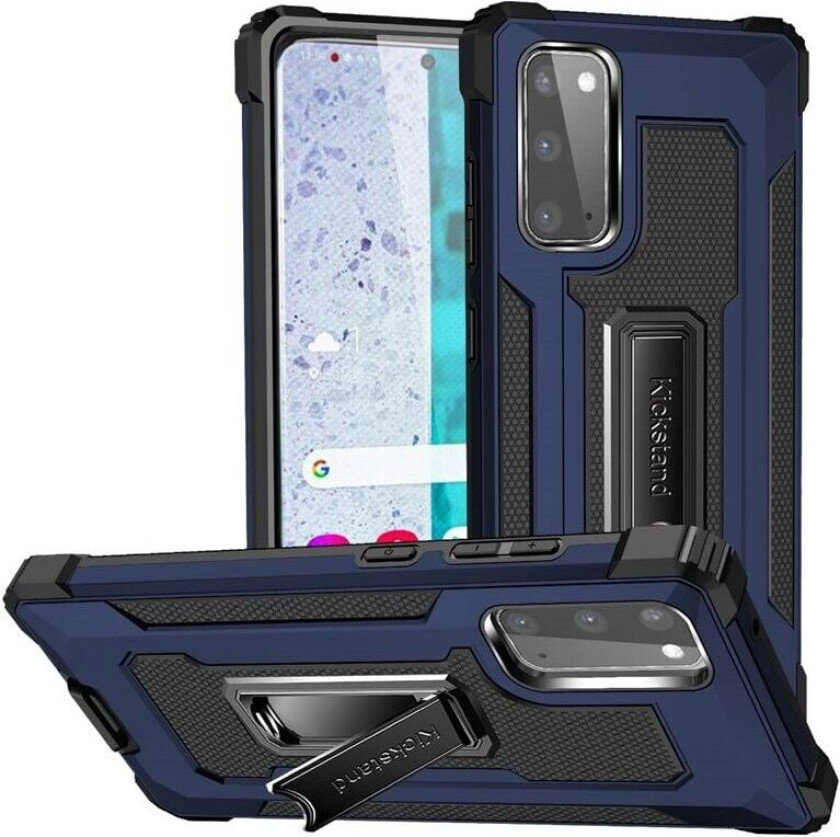 Jazz Støtsikkert deksel 2in1 Samsung Galaxy S20 Plus : Farge - Blå