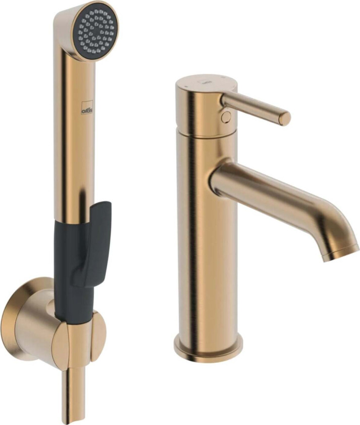 Optima Style Servantbatteri med Bidetta Børstet Bronse