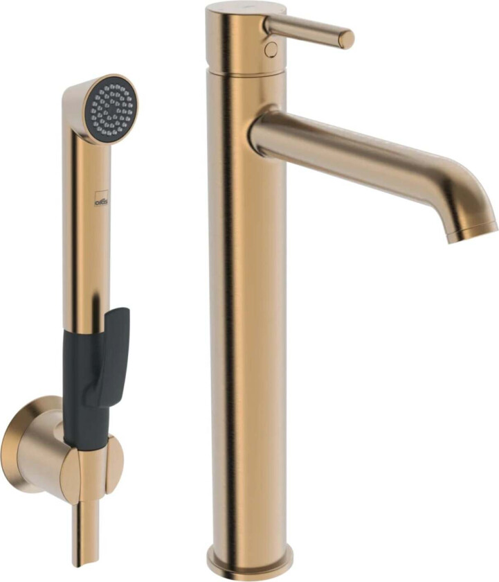 Optima Style Høy Servantkran med Bidetta Børstet Bronse