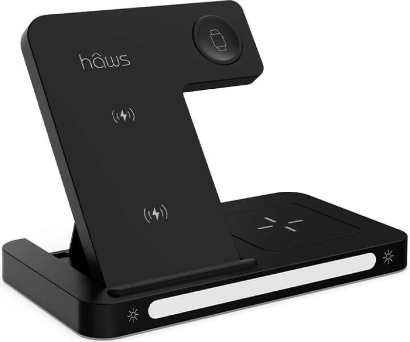 Hâws - Rønø Foldbar Trådløs Lader 3-i-1 + Nattlys